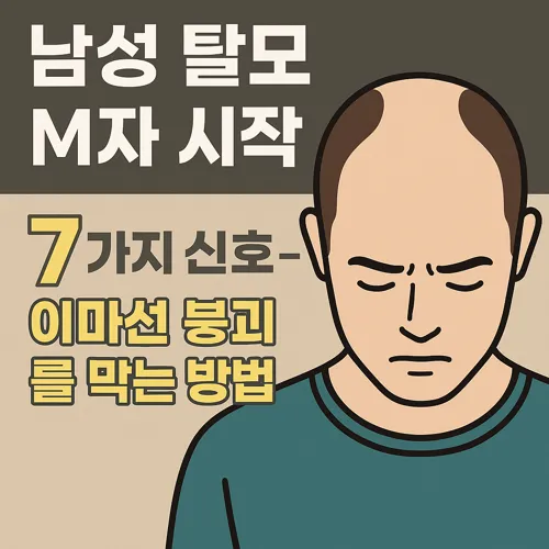 남성 탈모 M자