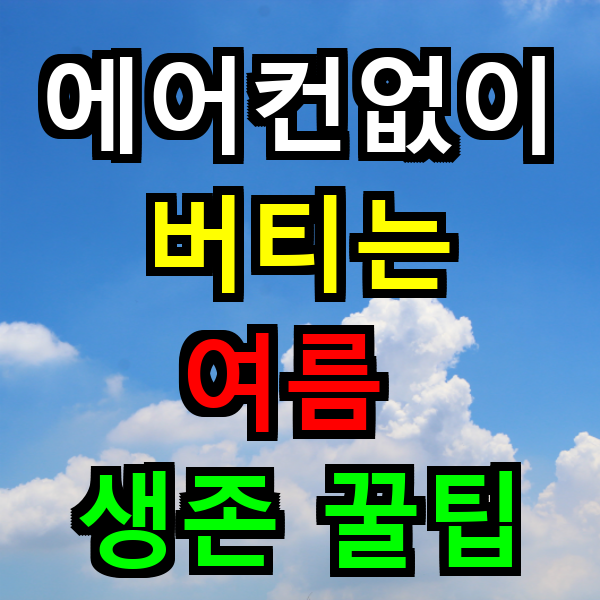 에어컨 없이 여름나기