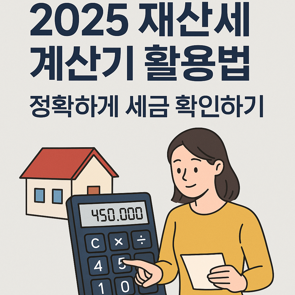 2025 재산세 계산기 활용법, 정확하게 세금 확인하기