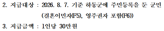 하동군 민생안정지원금 30만원 신청방법, 10월 2일까지 읍면사무소 방문 관련 사진