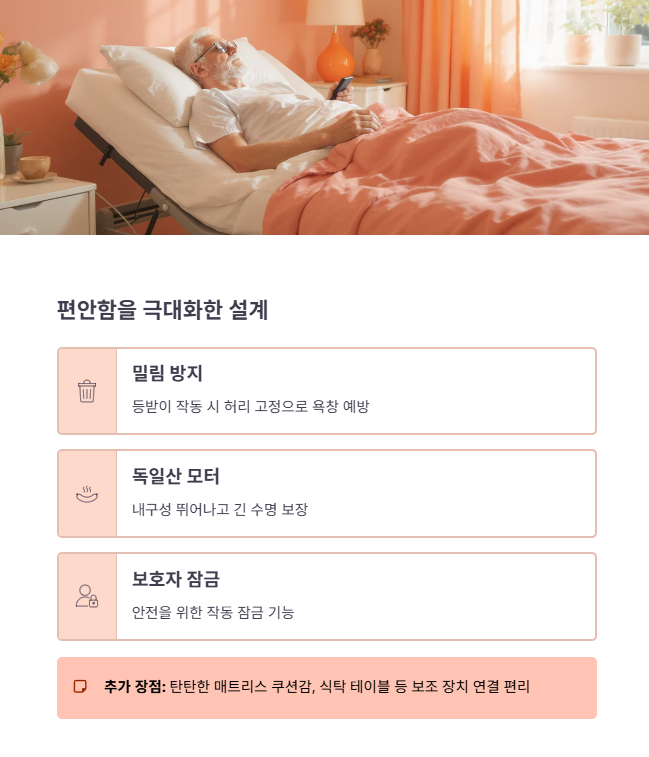 엔도젠 WYS603E: 편안함을 높인 기능 특징