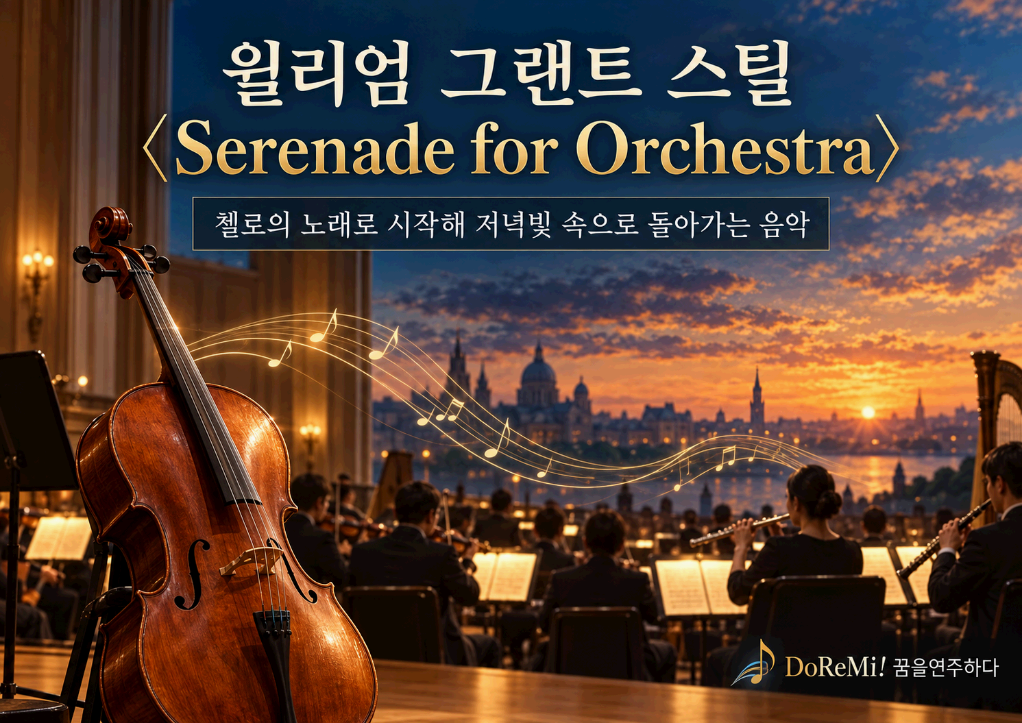 윌리엄 그랜트 스틸 <Serenade for Orchestra>｜첼로의 노래로 시작해 저녁빛 속으로 돌아가는 음악