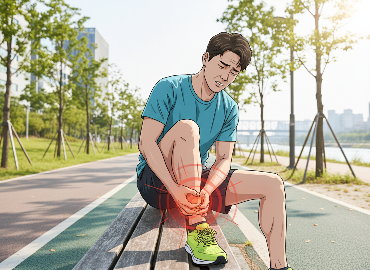 걷기 러닝 발등 통증 원인 진료과 찾기 어디아파 앱 어플