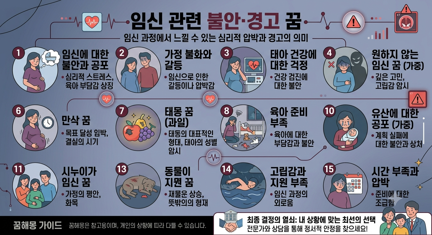 임신과 관련된 불안&middot;경고 꿈