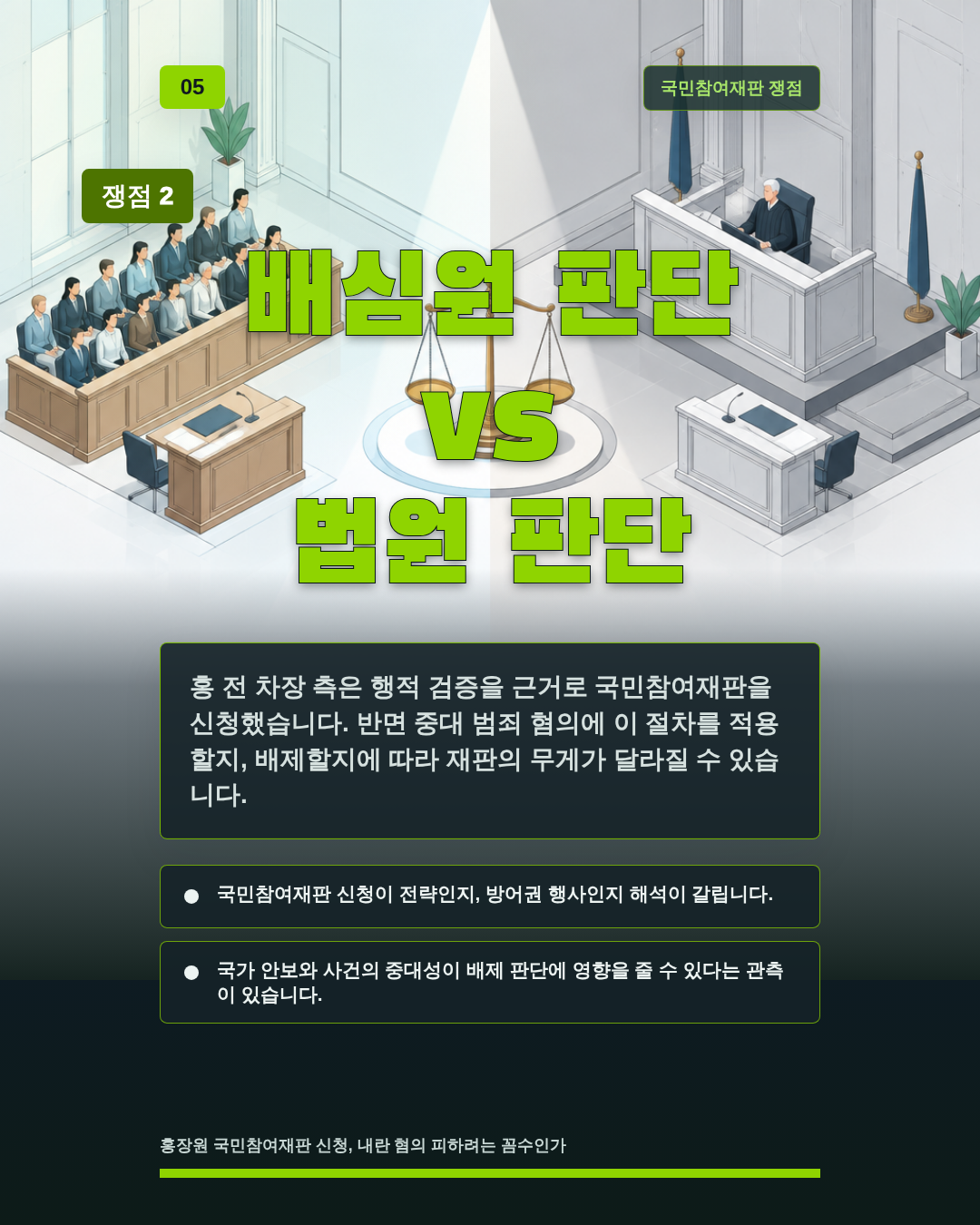 배심원 판단 vs 법원 판단