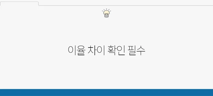 적금 가입 전 필수 체크! 은행별 이율 비교