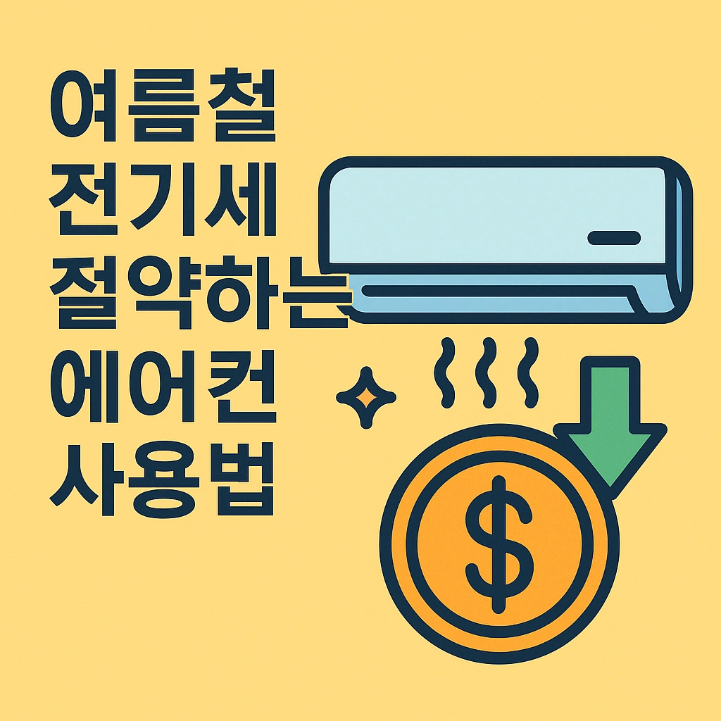 여름철 전기세 절약하는 에어컨 사용법 7가지