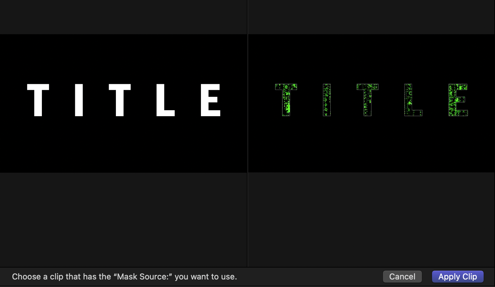 이미지 마스크 Apply clip 비교