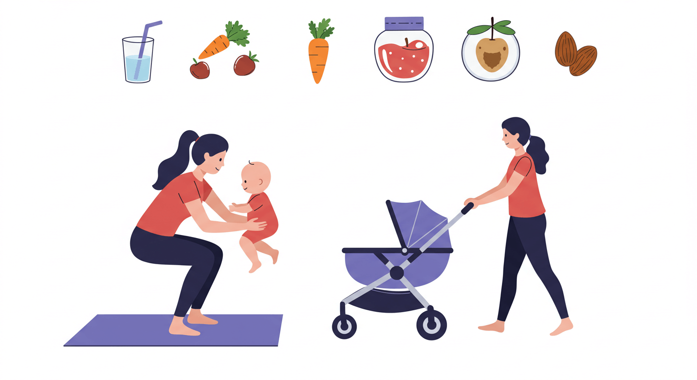 육아 중에도 쉽게 실천할 수 있는 다이어트 습관 (easy)