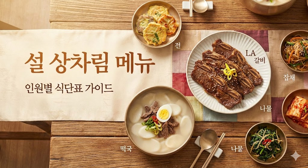 설 상차림 메뉴