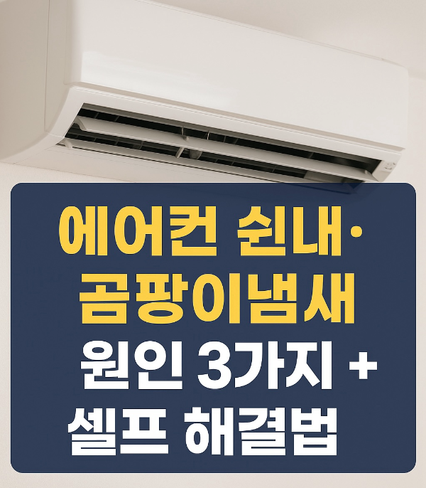 에어컨 쉰내, 곰팡이냄새 원인 3가지 그리고 셀프 해결방법