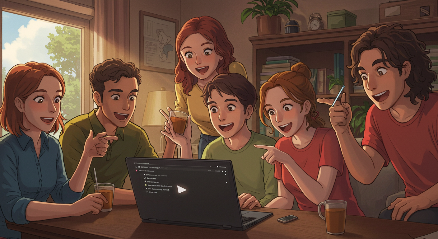 영상 타임라인 좌표를 공유하며 대화하는 사람들