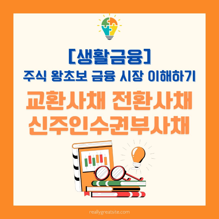 주식/왕초보/금융시장/이해하기/교환사채/전환사채/신주인수권부사채