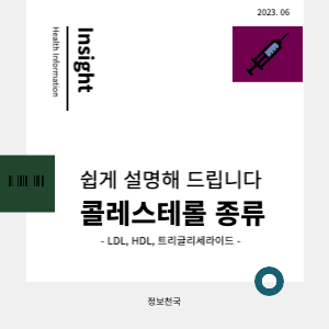 콜레스테롤 종류