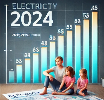 2024 전기사용 챠트와 사람 3명이 있는 모습