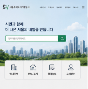 SH공사 홈페이지 바로가기