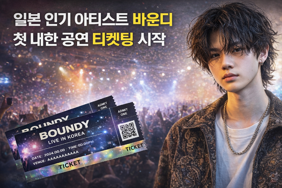 일본 인기 아티스트 바운디 첫 내한 공연 티켓팅 성공하는 법
