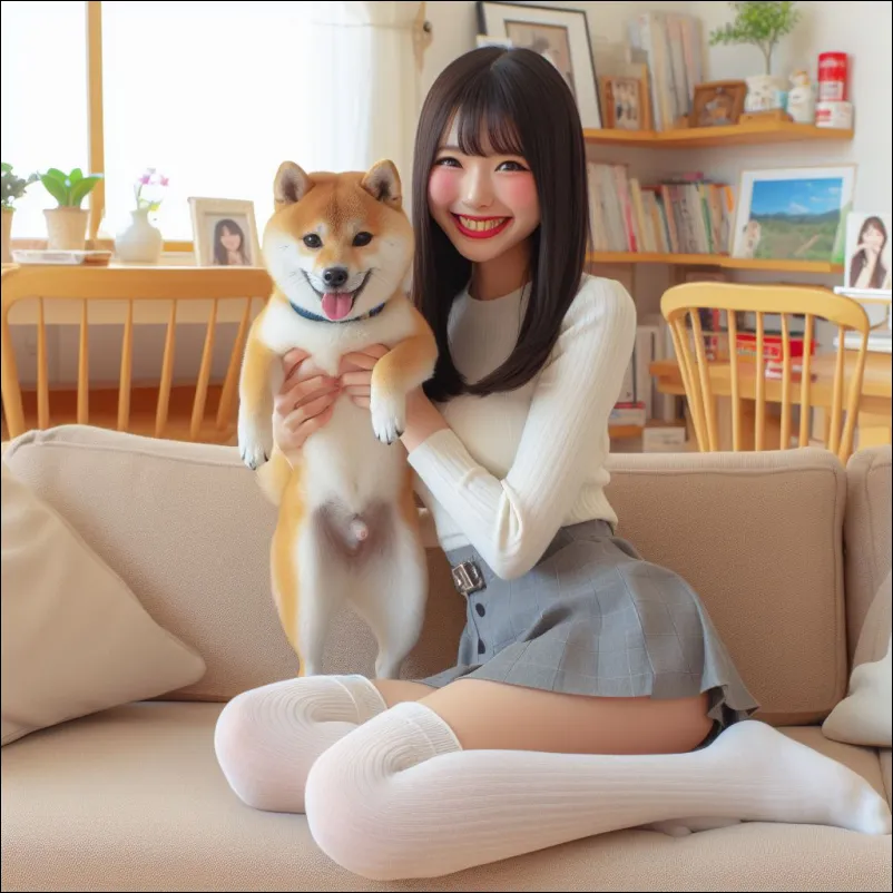 시바이누 코인을 좋아하는 여성