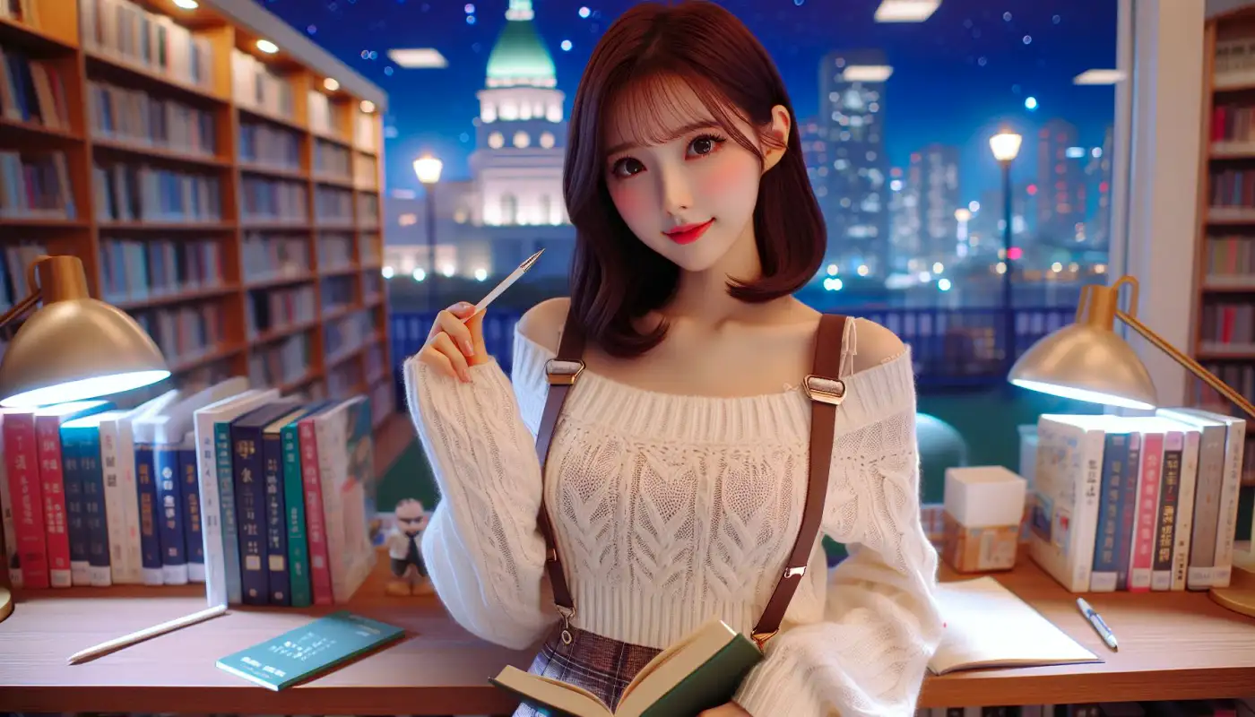 자소서-닷컴-참고해서-글쓰기하는-여성의-모습