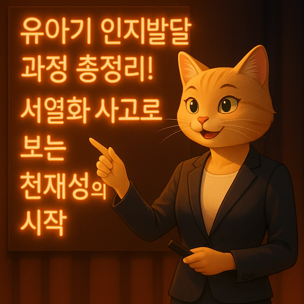 유아기 인지발달 과정 총정리! 서열화 사고로 보는 천재성의 시작