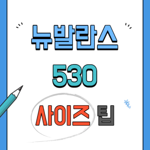 뉴발란스 530 사이즈 추천 팁