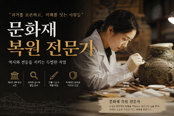 문화재 복원 전문가 되는 법!