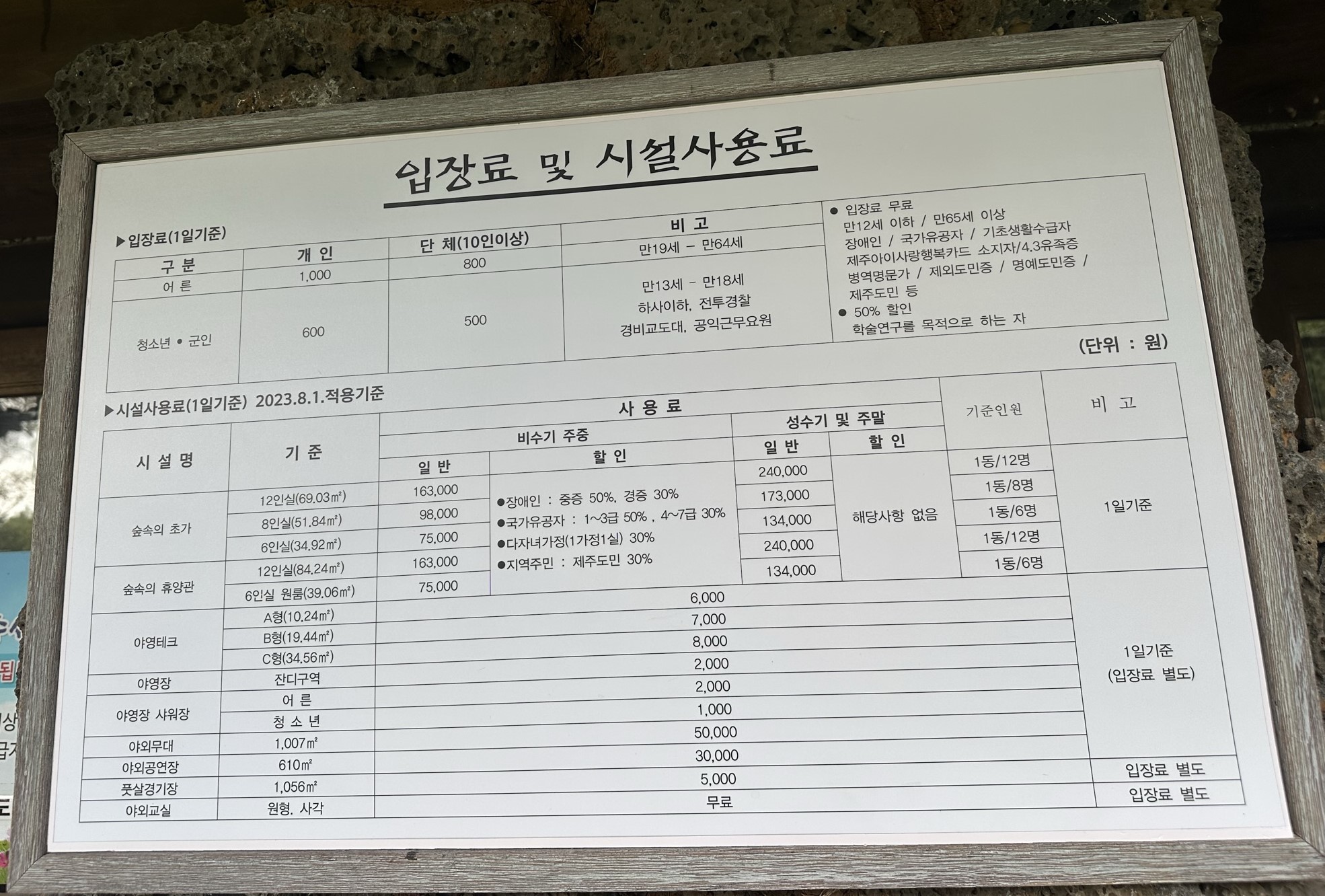 입장료