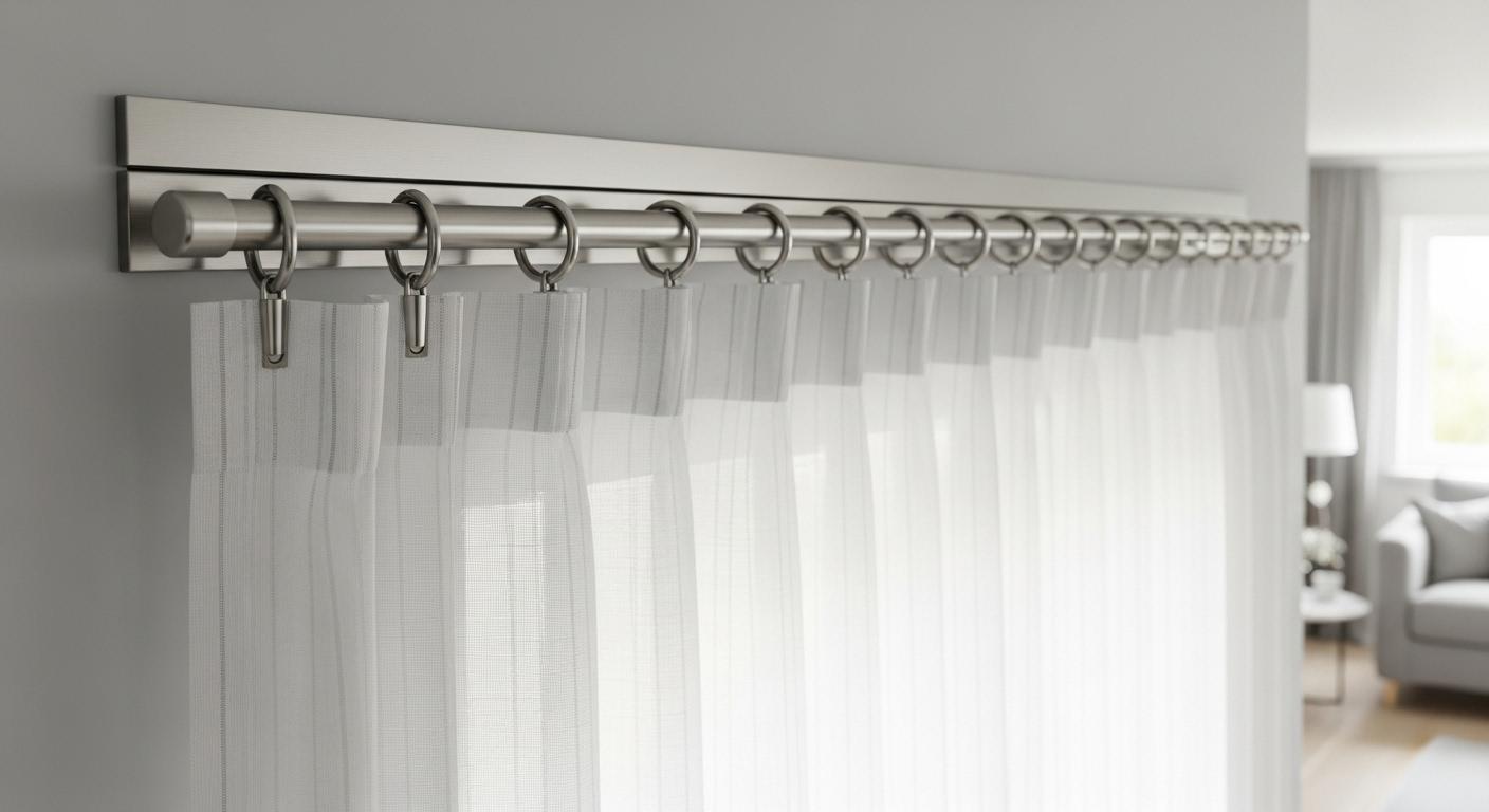 무타공 커튼 레일