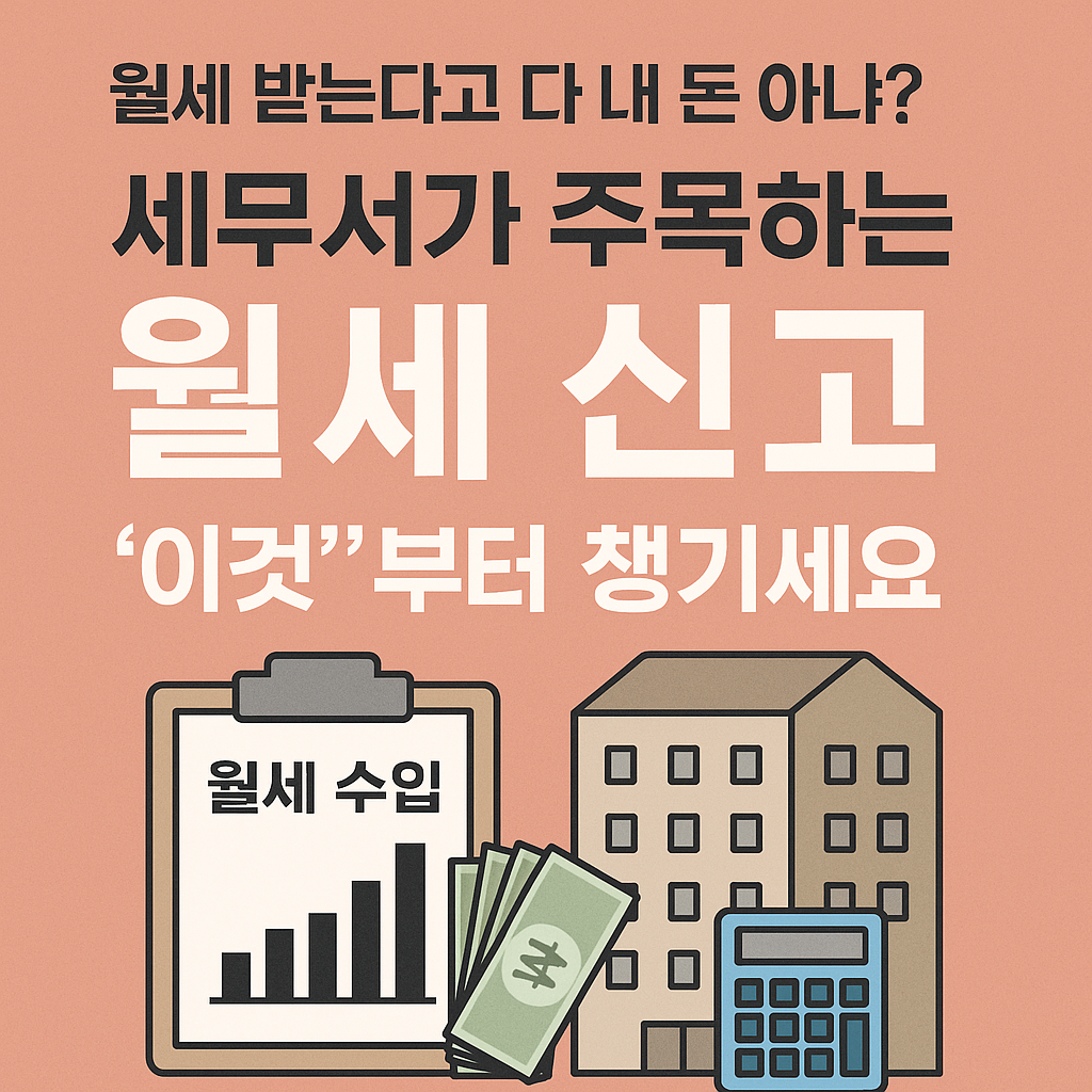 월세 받는다고 다 내 돈 아냐? 세무서가 주목하는 월세 신고 ‘이것’부터 챙기세요