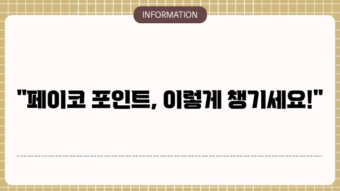 페이코 포인트 현금화 및 충전 환불방법 사용처 정리