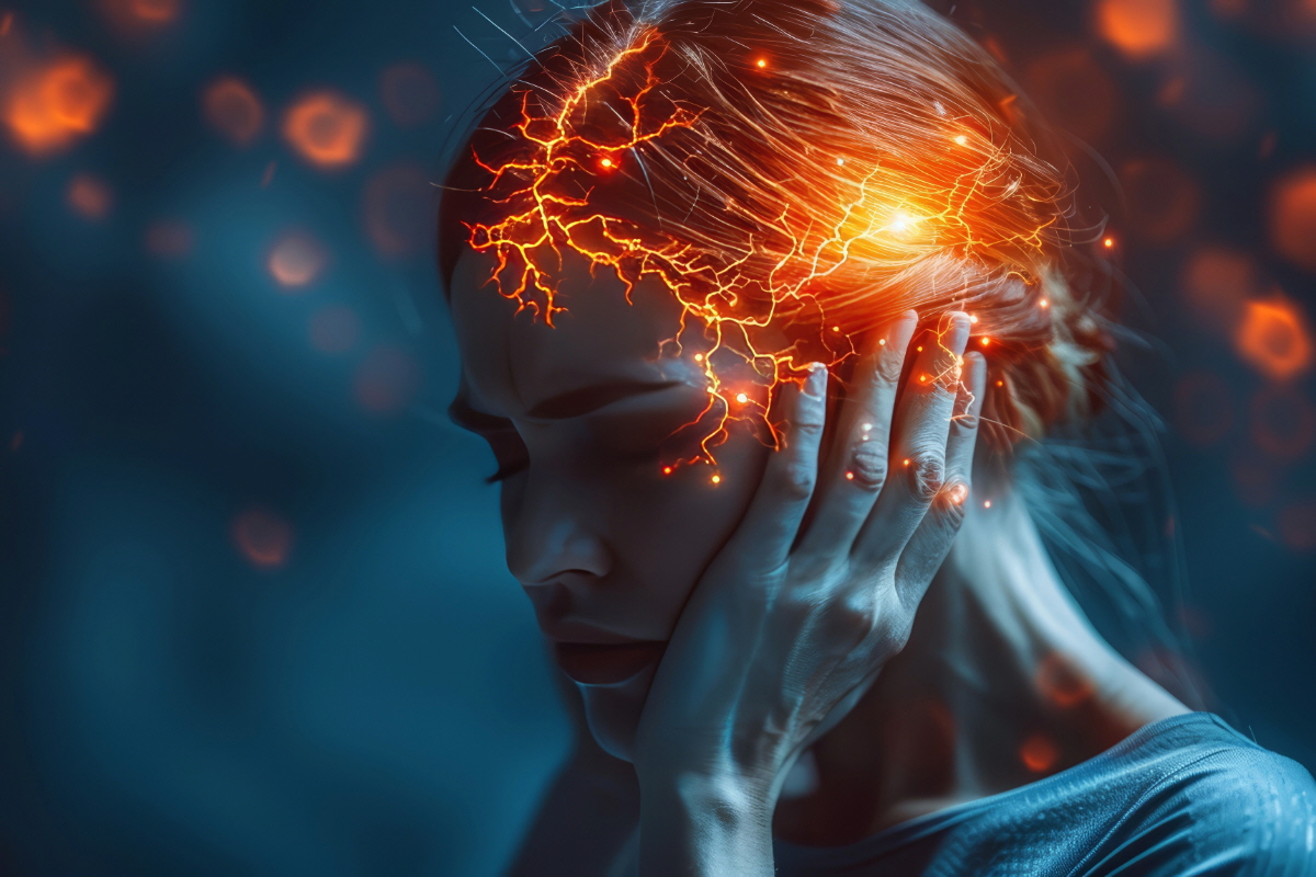 머리가 찌릿찌릿 아파요