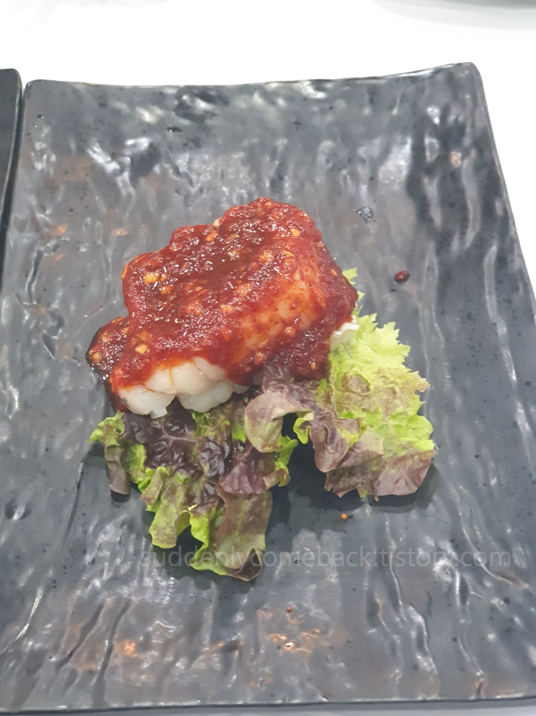 문어-양념-상추