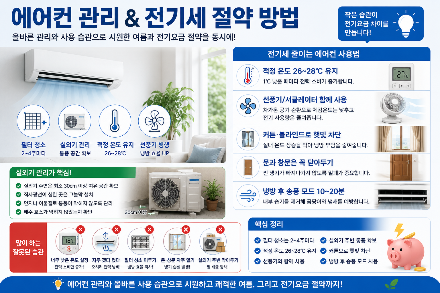 에어컨 전기세 절약방법