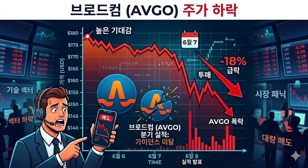 브로드컴 하락