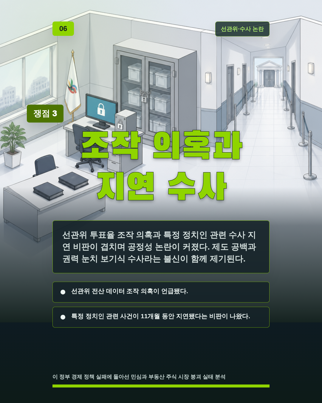조작 의혹과 지연 수사