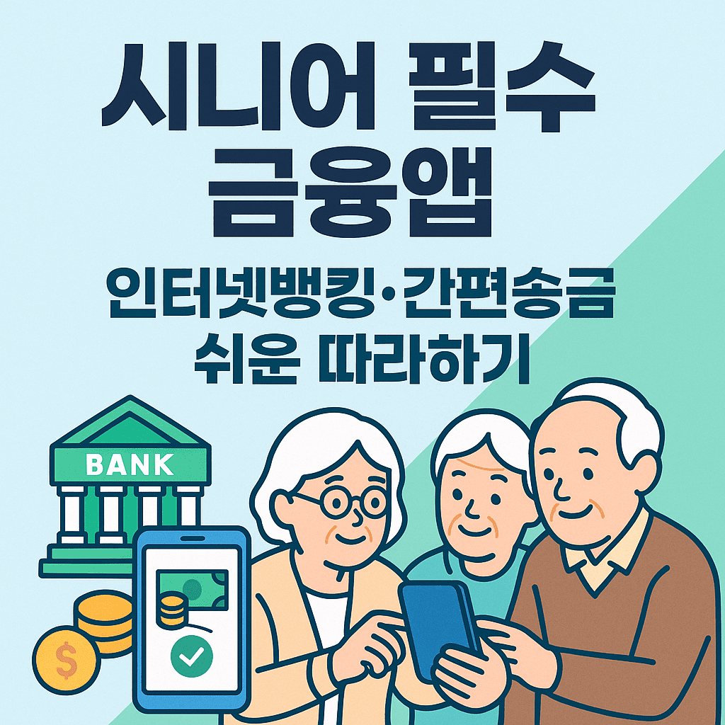 시니어 필수 금융앱 사용법 인터넷뱅킹·간편송금 따라하기