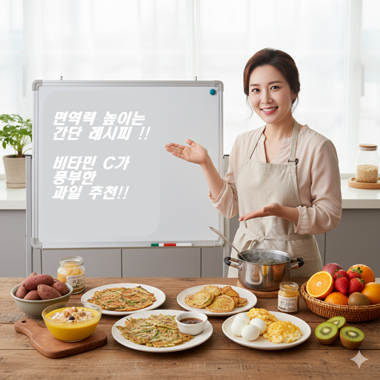 아이 면역력 높이는 간단 레시피 및 비타민 C 풍부 과일 추천