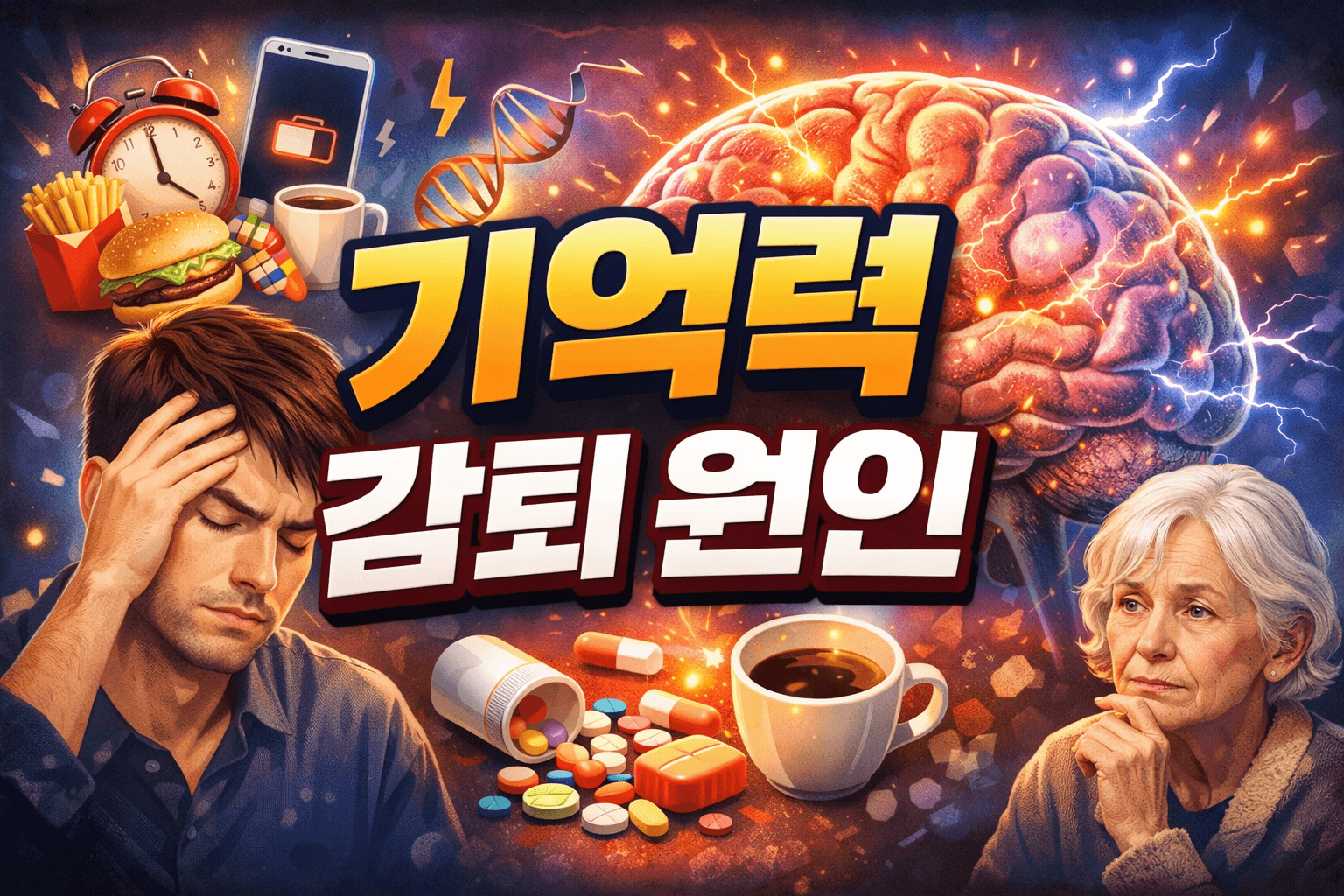 기억력 감퇴 원인과 회복 방법｜뇌 건강을 지키는 과학적 접근법