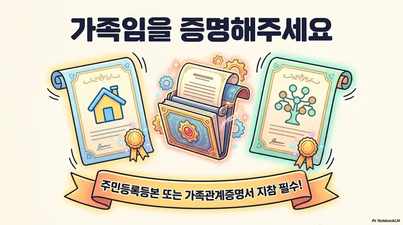 고유가 피해지원금 대리신청 시 가족 증명 서류