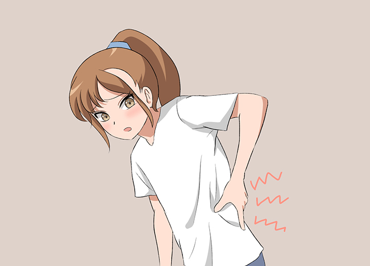 골반-통증이-심한-여성