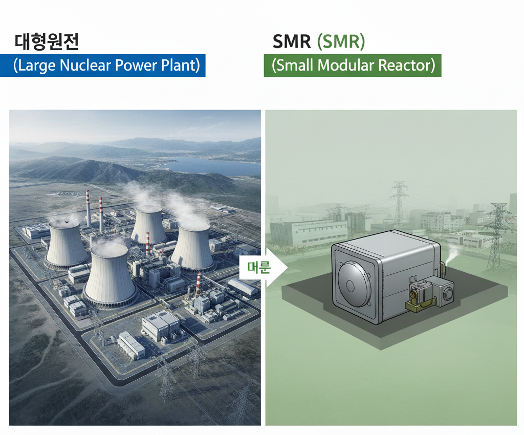 대형원전과 SMR비교
