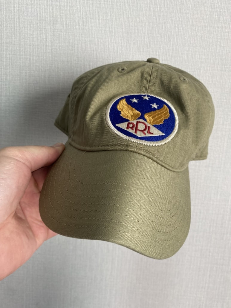 폴로랄프로렌 더블알엘 RRL 가먼트 다잉 트윌 볼캡(카키 그린)