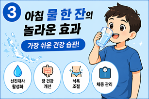 아침 물 한잔의 효과