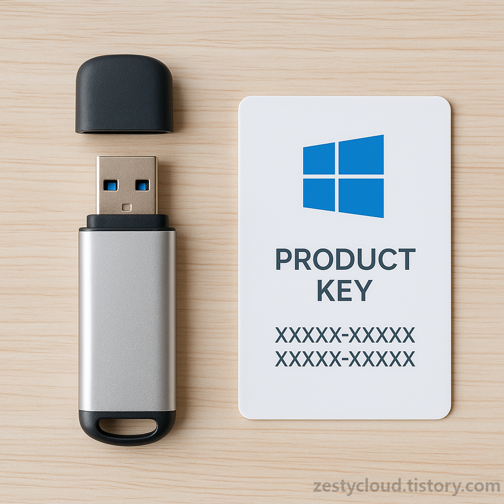 usb-윈도우제품키-사진