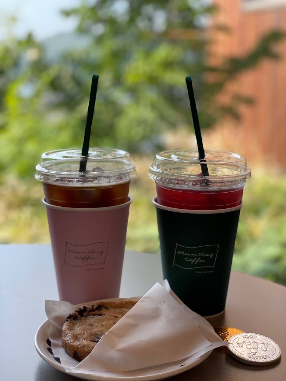 그린플래그-커피-주문한-메뉴