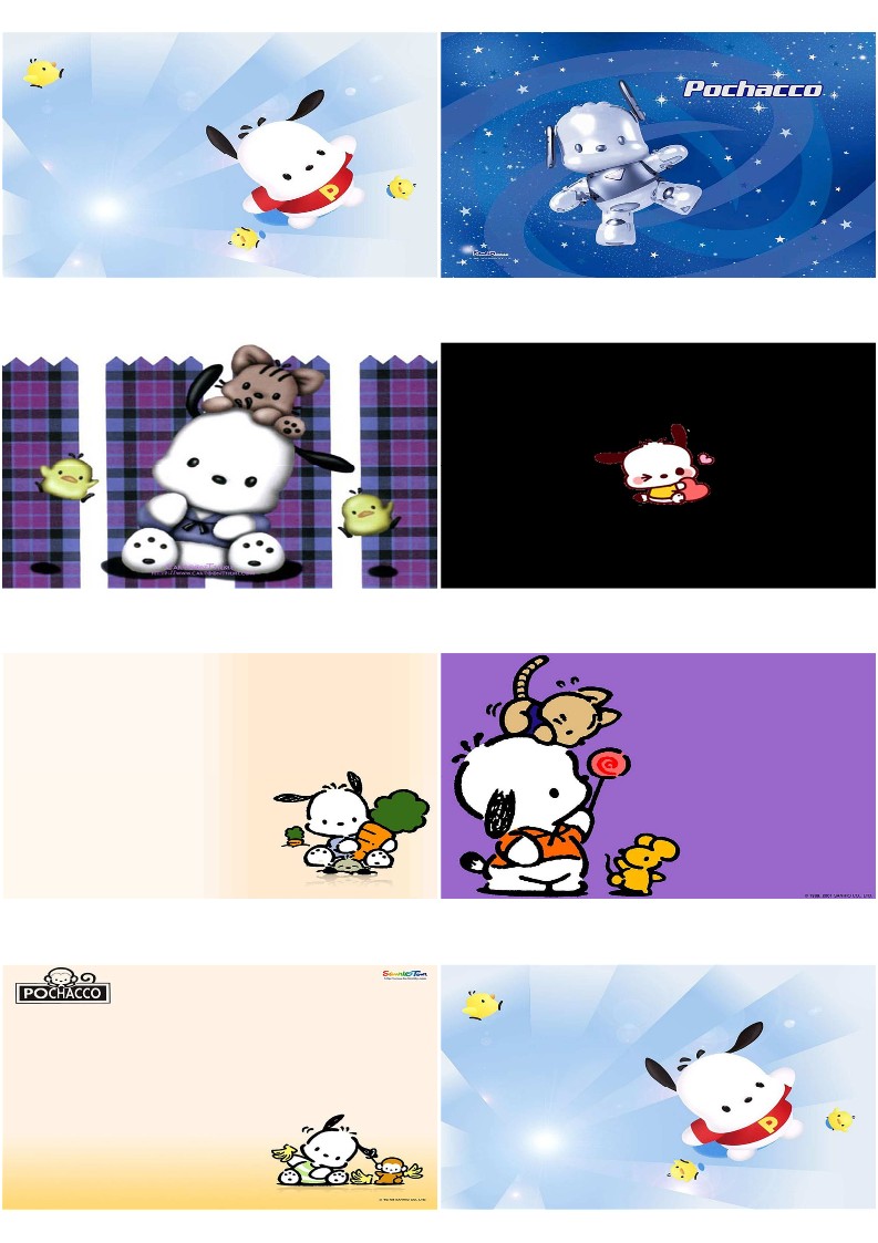 포차코 배경화면 컴퓨터 아이패드 산리오