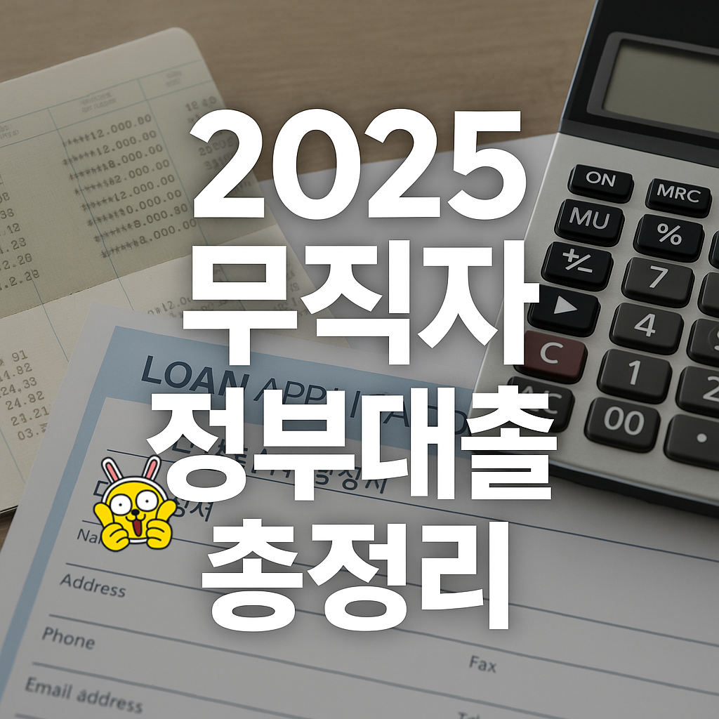 무직자도 가능한 2025 정부지원대출 총정리