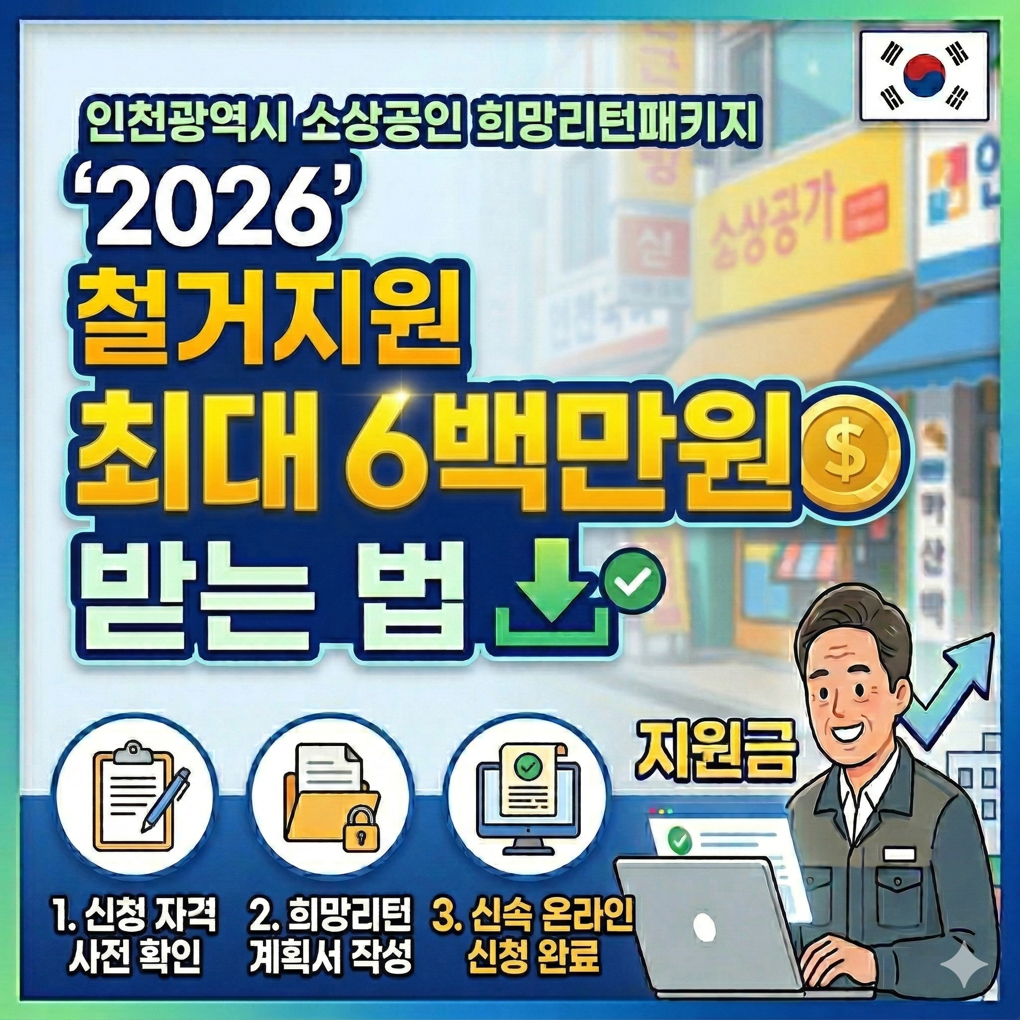 2026 인천 희망리턴패키지 철거지원 최대 6백만원 받는 법