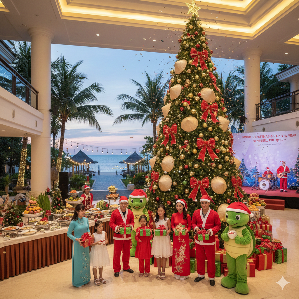 푸꾸옥 빈펄리조트 대형 크리스마스 트리