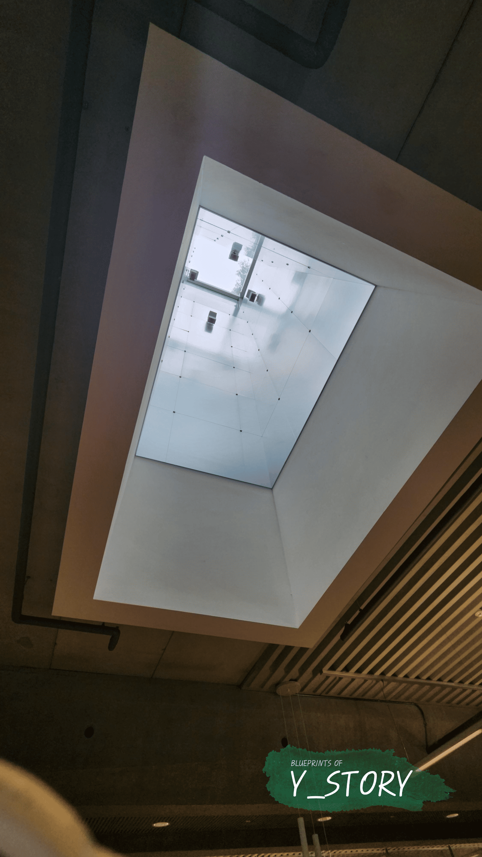 우규승 건축가가 설계한 아시아문화전당의 천창 확대 모습 